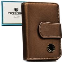 portfel damski skóra+pu ptn ps115-hnl-2944 brown