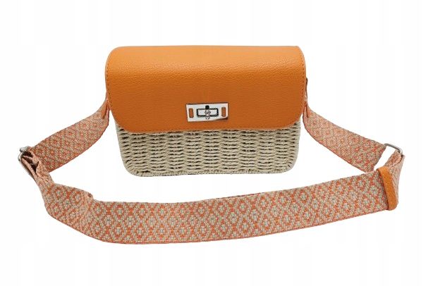 David Jones - pleciona torebka koszyczek YQ-71 pomarańczowy zdjęcie 1