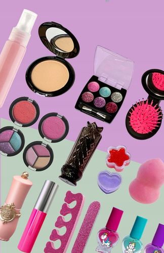 KUFEREK KOSMETYKÓW DO MAKIJAŻU i PAZNOKCI CIENIE MAKIJAŻ DLA DZIEWCZYNKI na Arena.pl