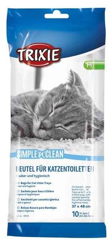 TRIXIE Simple Clean Worki do wnętrza kuwety toalety kota M 48 x 37cm 10szt. na Arena.pl