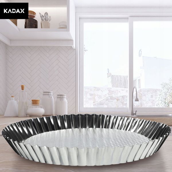 BLACHA OKRĄGŁA FORMA DO PIECZENIA TARTY CIAST 28cm zdjęcie 3