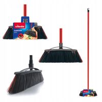 VILEDA Szczotka miotła zewnętrzna 2 w 1 z kijem