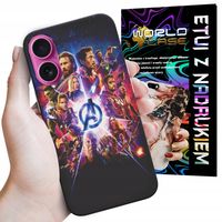 ETUI CASE DO IPHONE 16 PLUS - AVENGERS IRON MAN SPIDERMAN KAPITAN