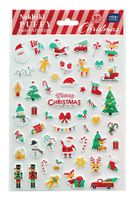 NAKLEJKI PUFFY 50SZT CHRISTMAS INTERDRUK HIT!!!