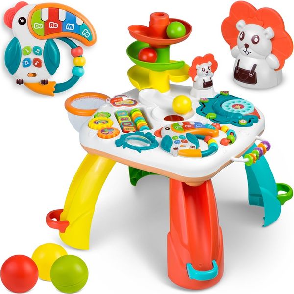 STOLIK EDUKACYJNY INTERAKTYWNY 2w1 TABLICA PANEL MUZYCZNY MUZYKA RICOKIDS zdjęcie 1