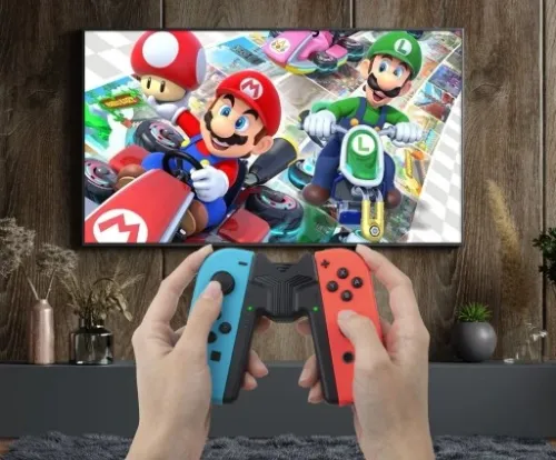 UCHWYT JOY-CON GRIP ŁADOWARKA DO NINTENDO SWITCH OLED PAD na Arena.pl