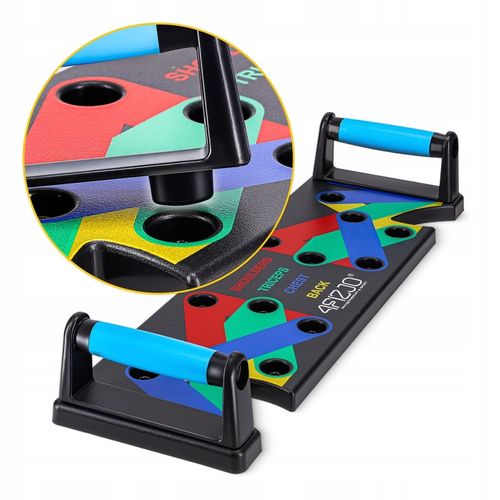 DESKA UCHWYTY DO POMPEK ĆWICZEŃ PLATFORMA PUSH UP BOARD WIELOFUNKCYJNA SIŁA na Arena.pl