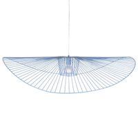 Druciana LAMPA wisząca KP-21 NIEBIESKI industrialny ZWIS druciany do salonu