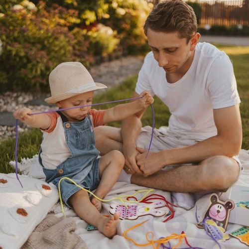 DREWNIANA SZNUROWANKA PRZEPLATANKA NAWLEKANKA MONTESSORI 5W1 EDU WOOPIE na Arena.pl