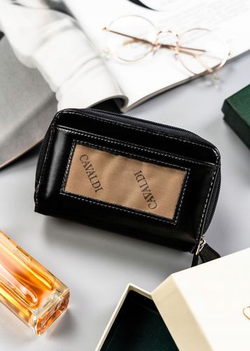 duży, poziomy portfel damski ze skóry ekologicznej - 4u cavaldi na Arena.pl