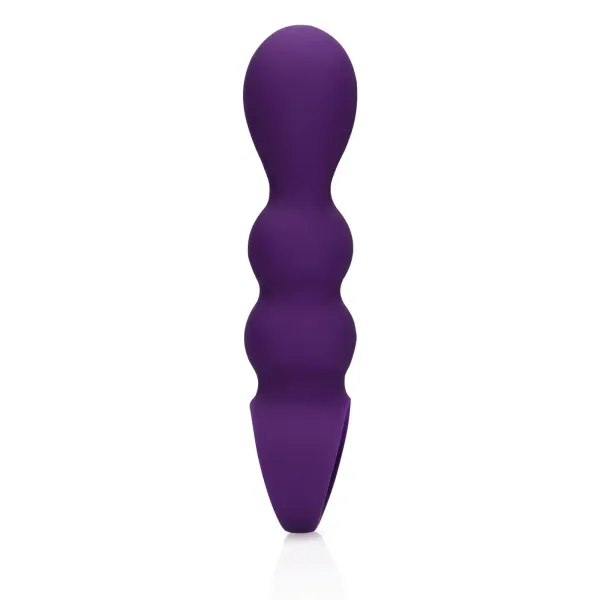 Teardrop Shaped Anal Vibrator - Clear Purple zdjęcie 4