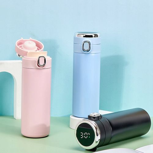 KUBEK TERMICZNY DUŻY TERMOS Z USTNIKIEM 420ML LCD SMART na Arena.pl