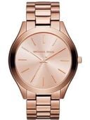 Damski Zegarek Michael Kors Slim Runway MK3205 Minimalizm w Różowym Złocie