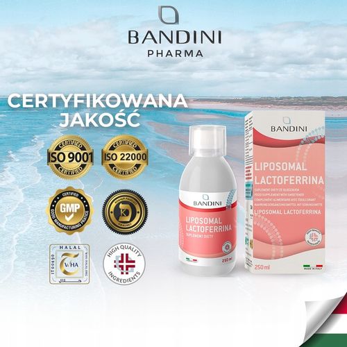 Bandini Liposomal LACTOFERRINA 200 Immuno Bioactive, Suplement diety 250 mL na Arena.pl