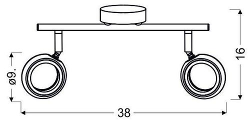 Aurelion listwa 2x4W LED chrom 3000K na Arena.pl