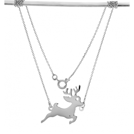 SREBRNY NASZYJNIK JELONEK CELEBRYTKA SREBRO PRÓBY 925 na Arena.pl