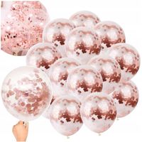 zestaw balonów konfetti mix złote kolorowe urodziny balony impreza 115 szt