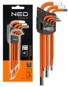 NEO KLUCZE SZEŚCIOKĄTNE IMBUSOWE 1.5-6 MM ZESTAW IMBUSY ZESTAW 7 SZT