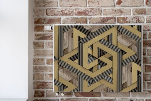 MASKOWNICA Magnetyczna Na Grzejnik Abstrakcyjna Mozaika 120cm x 60cm na Arena.pl