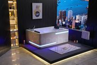 Wanna z hydromasażem K-700 dla 2-óch osób prostokątna 180cmx120cmx65cm DYSZ Wanna z hydromasażem K-700 dla 2-óch osób prostokątna 180cmx120cmx65cm DYSZ