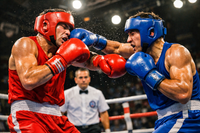 Opłatek na tort Boks Bokser Bokserzy Walka Ring A4