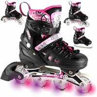 Łyżworolki Rolki Wrotki Z Regulacją Rekreacyjne Łyżwy LED Dla Dziecka
