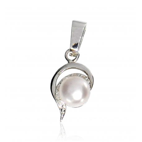 SREBRNY KOMPLET Z PERŁAMI PRÓBA SREBRA 925 zdjęcie 2