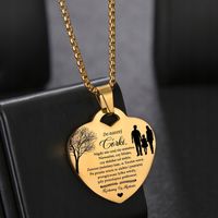 Złoty Naszyjnik Złota Zawieszka SERCE OD RODZICÓW DLA CÓRKI Dowolny Grawer