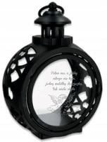 Latarenka ZNICZ okrągły personalizowany z TWOIM GRAWEREM DLA DZIECKA