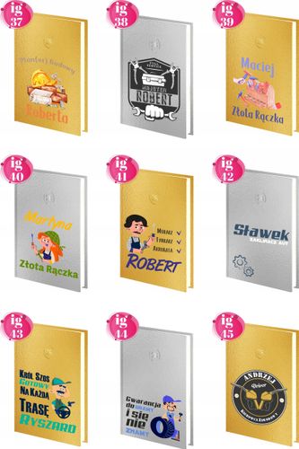 PLANER murarz tynkarz DZIENNY kalendarz książkowy A4 złoty srebrny na Arena.pl