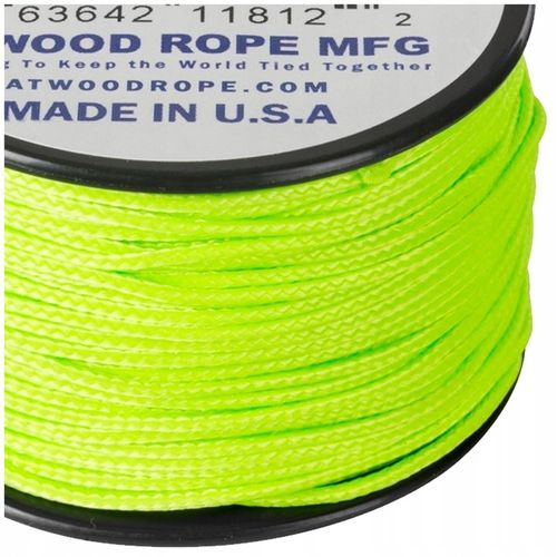 Linka Atwood Rope MFG Micro Cord 1,18mm/38m (125ft) Neon Green na Arena.pl
