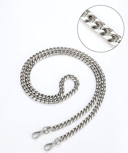 Pasek Do Torebki Torby Łańcuch Długi Srebrny Gruby zdjęcie 12