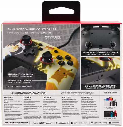 Gamepad Kontroler do Nintendo Switch PowerA Enhanced Pikachu vs Meowth na Arena.pl