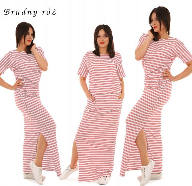 F370 maxi SUKIENKA rozcięcie WZORY zdjęcie 2