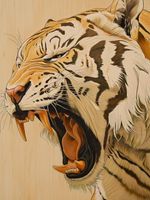 Plakat 75x100cm Majestatyczny Ryk Tygrysa