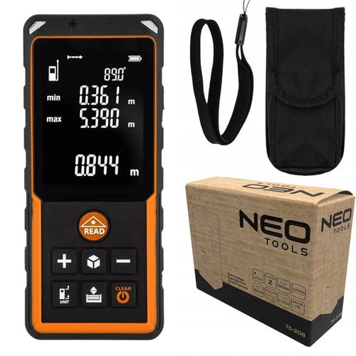 Dalmierz laserowy cyfrowy miernik odległości zasięg 80 m, IP54, NEO na Arena.pl