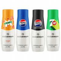 Saturator Sodastream Terra + 2 butelki + 4 syropy Pepsi 7Up Mirinda Pep Max