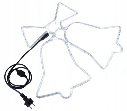 Lampki Zewnętrzne Świąteczne Dzwonki Choinkowe LED Czerwone Niebieskie IP44 na Arena.pl