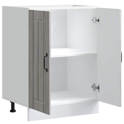 Szafka dolna pod zlew „Lucca” Szara Sonoma Drewno klejone na Arena.pl