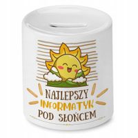 Dla Informatyka Skarbonka Na Urodziny Na Prezent Z Nadrukiem Ze Zdjęciem