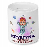 Skarbonka 330 Ml Dla Krystyny Córki Dziecka Z Nadrukiem Ze Zdjęciem