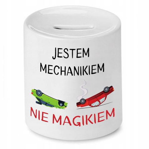 Skarbonka Dla Mechanika Jestem Mechanikiem Z Nadrukiem Ze Zdjęciem na Arena.pl