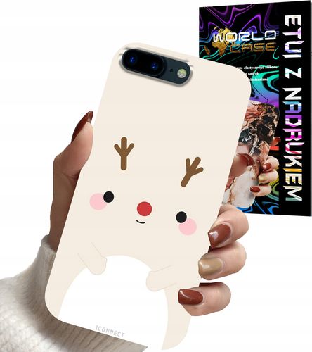 ETUI CASE DO IPHONE 7+ 8+ PLUS - ŚWIĄTECZNE WZORY RENIFER MIKOŁAJ ŚWIĘTA na Arena.pl