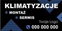BANER REKLAMA 200x100cm KLIMATYZACJE MONTAŻ SERWIS Twoje Logo wyprzedaż