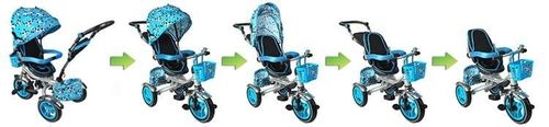 Rowerek trzykołowy Kruzzel RT6052 niebieski na Arena.pl