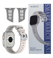 Pasek SMART WARCH BAND do Apple Watch 38mm 40mm 41mm kremowy opaska silikon