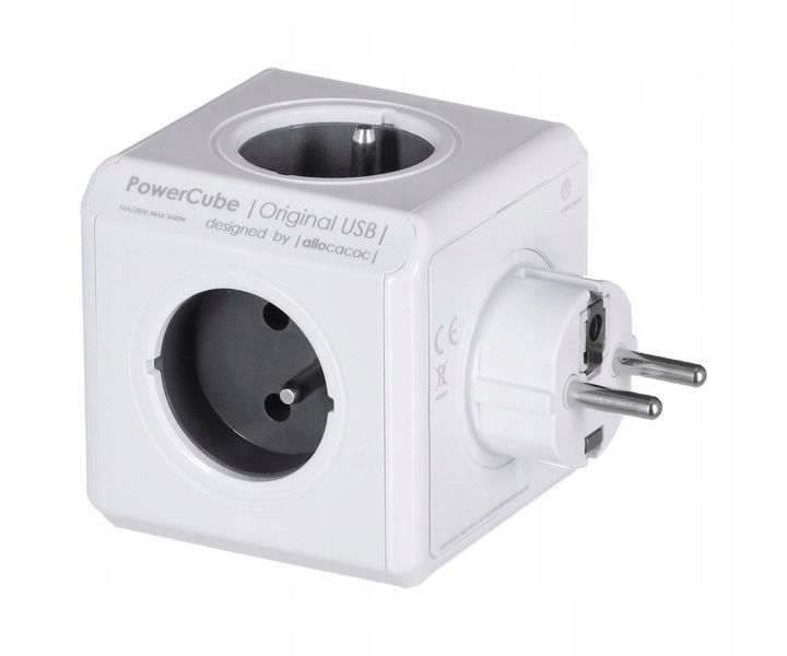 Allocacoc Przedłużacz PowerCube Original USB Grey zdjęcie 1
