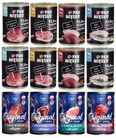 Pan Mięsko I Wafi zestaw 12 x 400g mokra Karma dla psa Mix Smaków