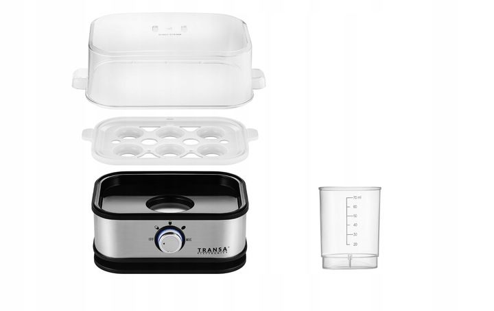 Jajowar do gotowania 6 JAJEK 3 STOPNIE POZIOMU TWARDOŚCI AUTOMAT TIMER zdjęcie 11