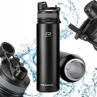Butelka Termiczna ROCKBROS 550ml Czarna Stalowa